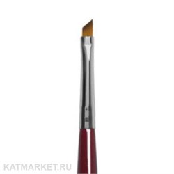 Roubloff Sa04 Кисть наклонная из синтетики имитация колонка для подводки ресничного края и оформления бровей #4 61107004