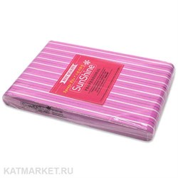 Шлифовка SunShine 100/180, розовая прямая, блок 10шт 60617101