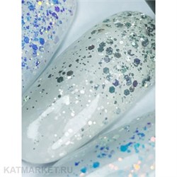 Grattol 15мл Platinum Opal Гель для моделирования с шиммером 10630141