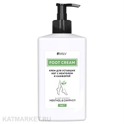 Milv 340г Крем для уставших ног с ментолом и камфорой (18338Н) 31530011