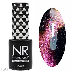 {{photo.Alt || photo.Description || 'NR 10мл Cat 43 Кошачий Глаз 5D Сиренево-желто-зеленый'}}