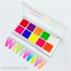 {{photo.Alt || photo.Description || 'Divinail Пигмент Неон, палетка 10 цветов'}}