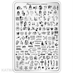 {{photo.Alt || photo.Description || 'Малина Пластина для стемпинга 26 "Угрюмочная" (без демо-листа)'}}