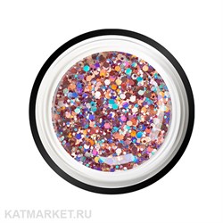 Nail Club 5мл GB-16 Obsidian Гель-краска с пайетками 12205204
