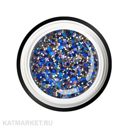 Nail Club 5мл GB-23 Azotic Topaz Гель-краска с пайетками 12205208