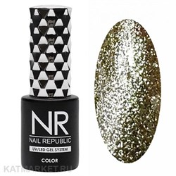 NR 10мл Гель-лак 383 жидкий кристалл, Желтый 11708383