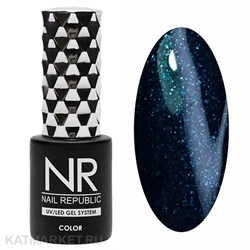 NR 10мл Гель-лак 399 Мерцающий бирюзовый салют 11708399