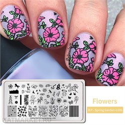 BornPretty Пластина для стемпинга Spring Garden L006 60501146
