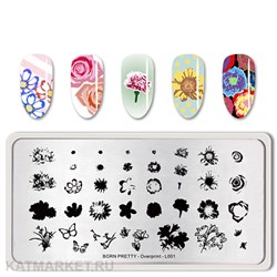 BornPretty Пластина для стемпинга Overprint L001 60501131