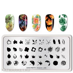 BornPretty Пластина для стемпинга Overprint L002 60501132