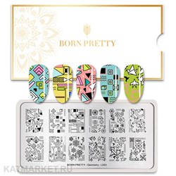 BornPretty Пластина для стемпинга Geometry L003 60501313