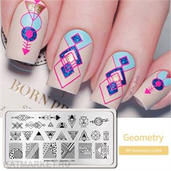 BornPretty Пластина для стемпинга Geometry L004 60501314