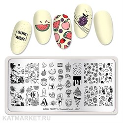BornPretty Пластина для стемпинга Tropical Punch L007 60501167