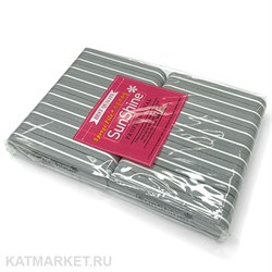 Sunshine Шлифовки Мини 100/180 блок 20шт, серые 60610006