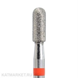 КМИЗ Алмазная фреза 117953 цилиндр скругленный 2,7мм красный 856.104.140.070.027 70119127