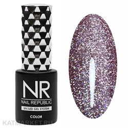 NR 10мл Гель-лак 415 Мерцающий темно-розовый 11708415