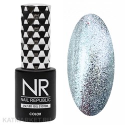 NR 10мл Гель-лак 419 Зеркальное серебро 11708419