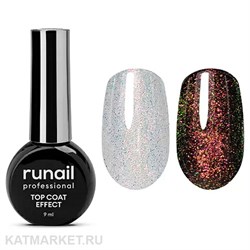 {{photo.Alt || photo.Description || 'Runail 9мл 9910 Глянцевый топ Opal Aurora Top Сoat Effect флакон'}}