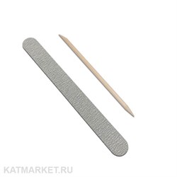 Набор Пилка Lisaprofi малая тонкая деревянная 100/180, Апельсиновая палочка 60618262