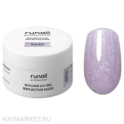 {{photo.Alt || photo.Description || 'Runail 15г 9649 Моделирующий УФ-гель светоотражающий Builder UV Gel Reflective Nude банка'}}