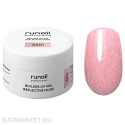 {{photo.Alt || photo.Description || 'Runail 15г 9651 Моделирующий УФ-гель светоотражающий Builder UV Gel Reflective Nude банка'}}