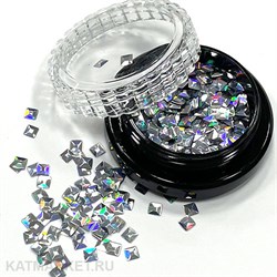 Sparkly дизайн квадраты, серебро 61004014