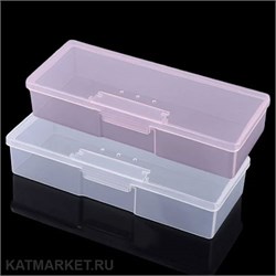 Бокс пластиковый для кистей и инструментов, розовый 60817018