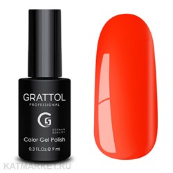 Grattol 9мл 29 Orange Red Неон Основная серия 10602029