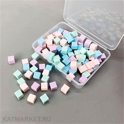 Губки для градиента 100шт в контейнере, цветные 60815062