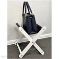 Стульчик под сумку клиента белый - черный 60830002