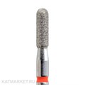 КМИЗ Алмазная фреза 117952 цилиндр скругленный 2,3мм красный 856.104.140.070.023 70119123