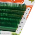 Lash&Go Цветные ресницы микс 0,10/C/7-12 mm Зеленый (6 линий) 81211002