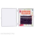 Lash&Go Цветные ресницы микс 0,10/D/8-13 mm Фиолетовый (6 линий) 81209102