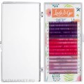 Lash&Go Цветные ресницы микс 0,10/D/9-13 mm Raspberry (15 линий) 81214012