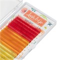 Lash&Go Цветные ресницы микс 0,07/D/9-13 mm Grapefruit (15 линий) 81216011