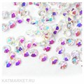 Стразы стекло, Прозрачная голография ss5(1.7мм) 1440шт 61305063