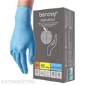 Benovy голубые L 100шт Перчатки нитриловые 60417204