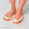 Тапочки Вьетнамки пенопропилен 5мм 20 пар, кремовые 60410204