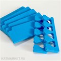 Разделители для пальчиков, синие, 100шт (50 пар) 60813204
