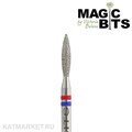 Magic Bits Фреза алмазная пламя острый кончик 2,1мм, средне-мягкий, НАПл СМ21 71106221