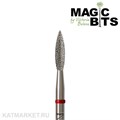 Magic Bits Фреза алмазная пламя острый кончик 2,3мм, мягкий, НАПлК23 71106123