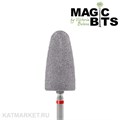 Magic Bits Фреза алмазная Гранатовый конус для педикюра - 3 этап Финишная полировка 10мм, мягкий, ПГПол 71112110