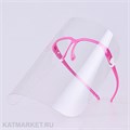 Щит защитный прозрачный 4шт, розовая оправа 60416102