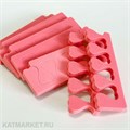 Разделители для пальчиков, красные, 100шт (50 пар) 60813206