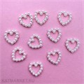 ZooNail Объёмные фигурки Жемчуг сердечки 10шт (1831) 61604831