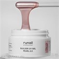 Runail 15г 9960 Моделирующий УФ-гель c жемчужным эффектом Builder UV Gel Pearl 2.0 банка 13506060