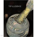 Divinail 15мл Топ Illusion без липкого слоя 02 Gold 12303152